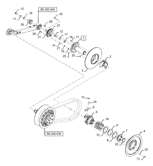 87565872 - ступица крепления приводного шкива