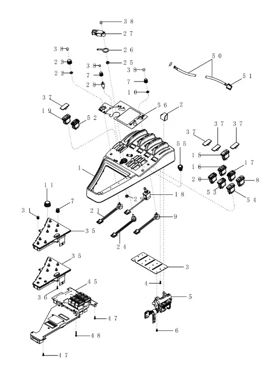 411821A3 - Ручка упр. навеской на подлок. TG/Mg.MX