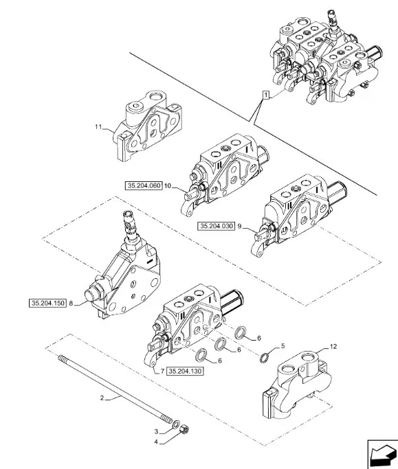 87396835 - Гидравлический блок