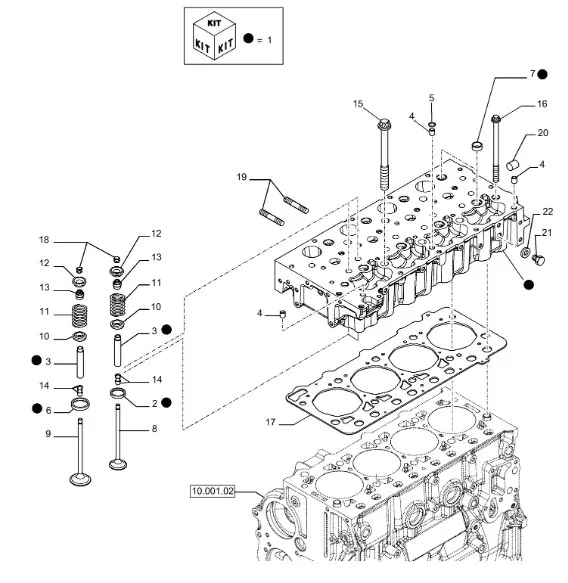 5801450757 - Прокладка головки блока ДВС